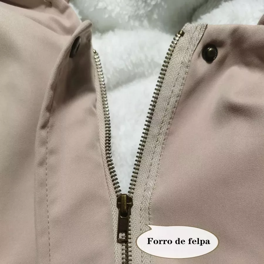 Chamarra cazadora peluche unisex