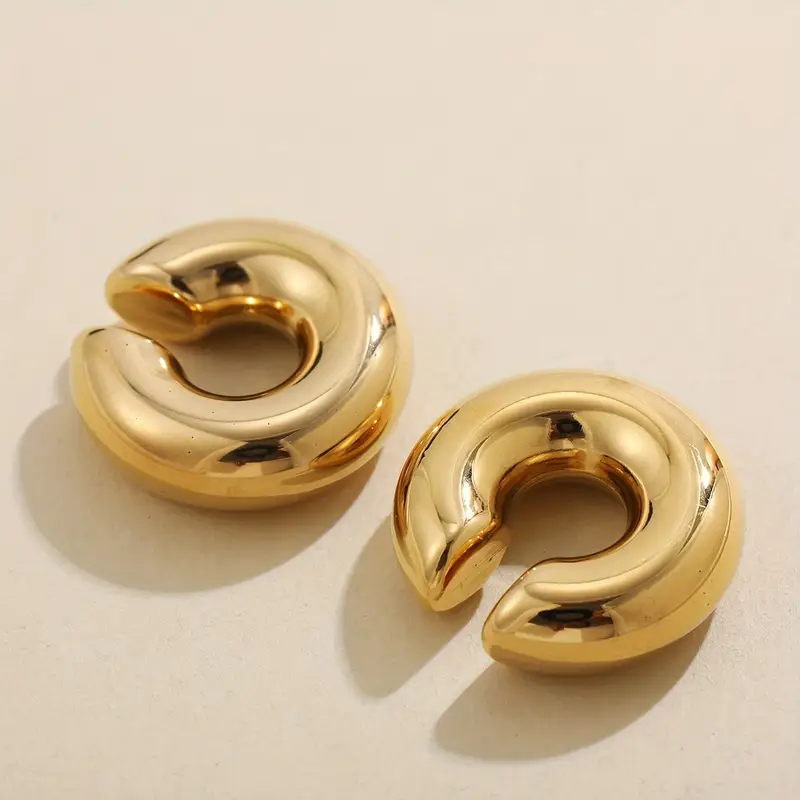 Ear Cuff de acero Inoxidable dorado