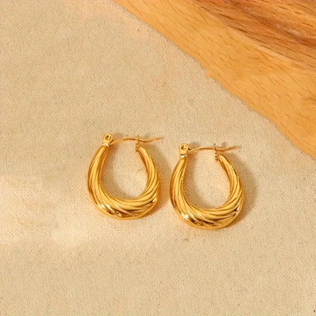  Pendientes de Aro Torcidos