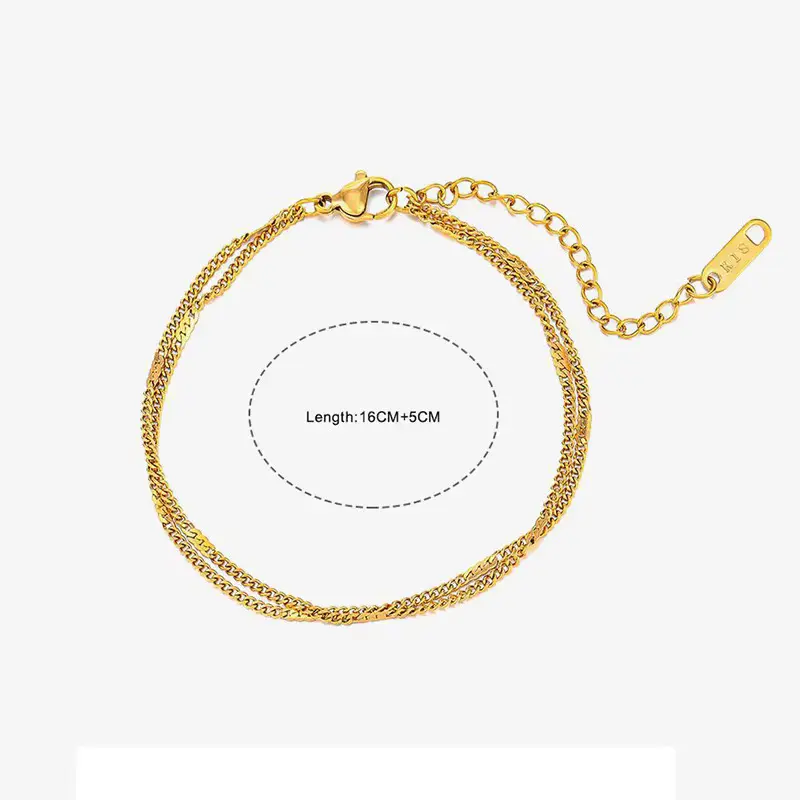 Pulsera doble plata