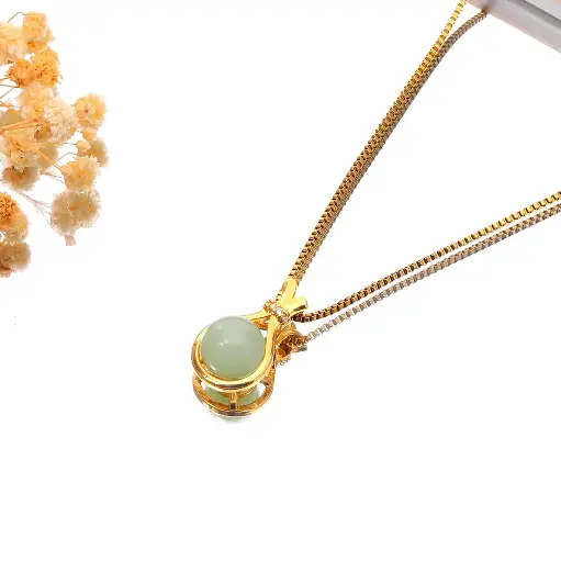Collar Perla Verde