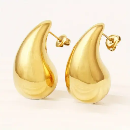 [A25125] Aretes hipoalergénicos Gota							