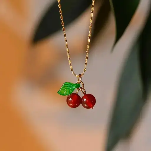 Collar Dije de Cereza