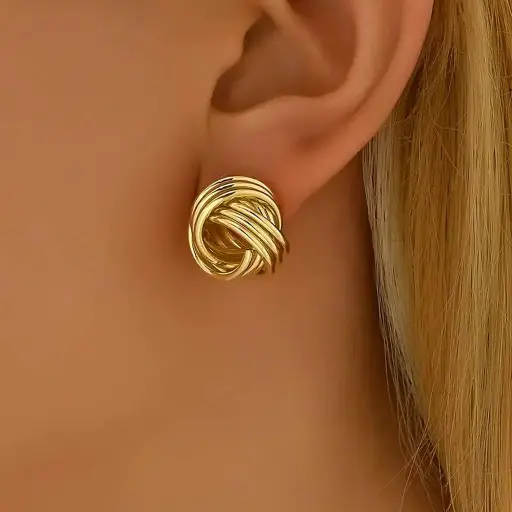 1 Par de Aretes Mini Twist