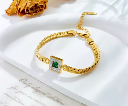 Pulsera diamante verda