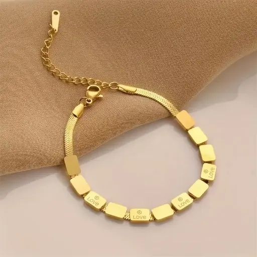 Pulsera grabada love