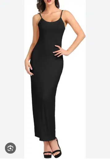 [0000000005069] Vestido negro largo 