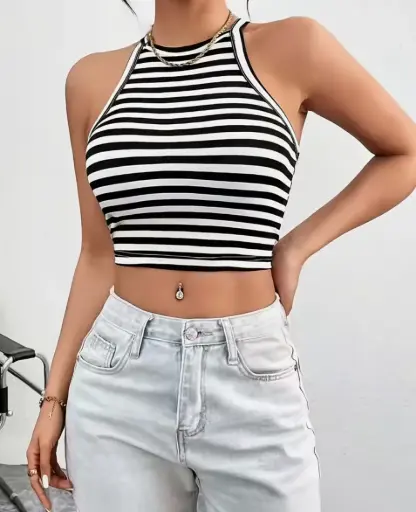 Blusa sin manga top